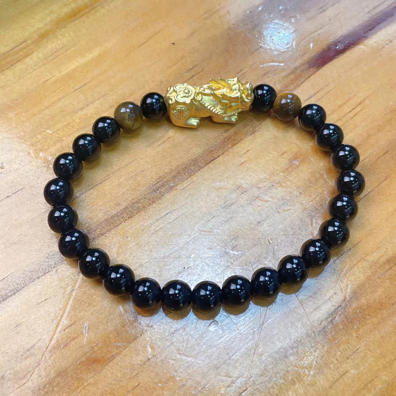 L-8006A   足金祥云如意貔貅手链