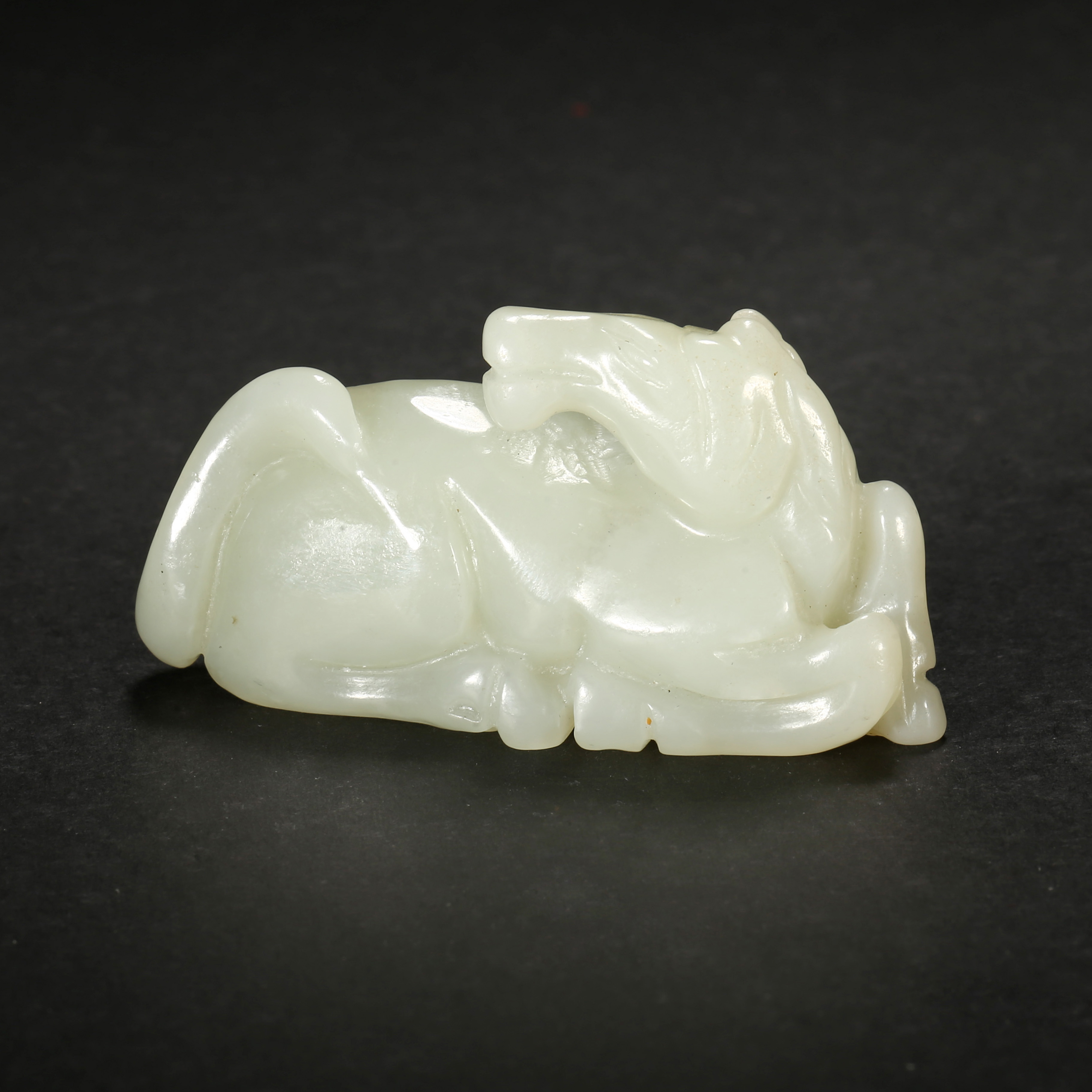 民国*玉卧马/ALJ08251025175/和田玉【北京文博】