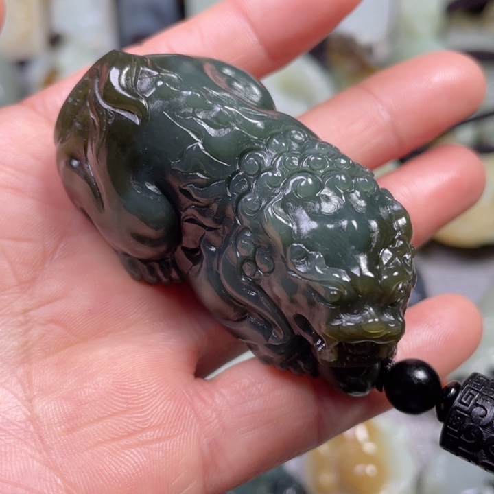 和田玉未镶嵌挂件