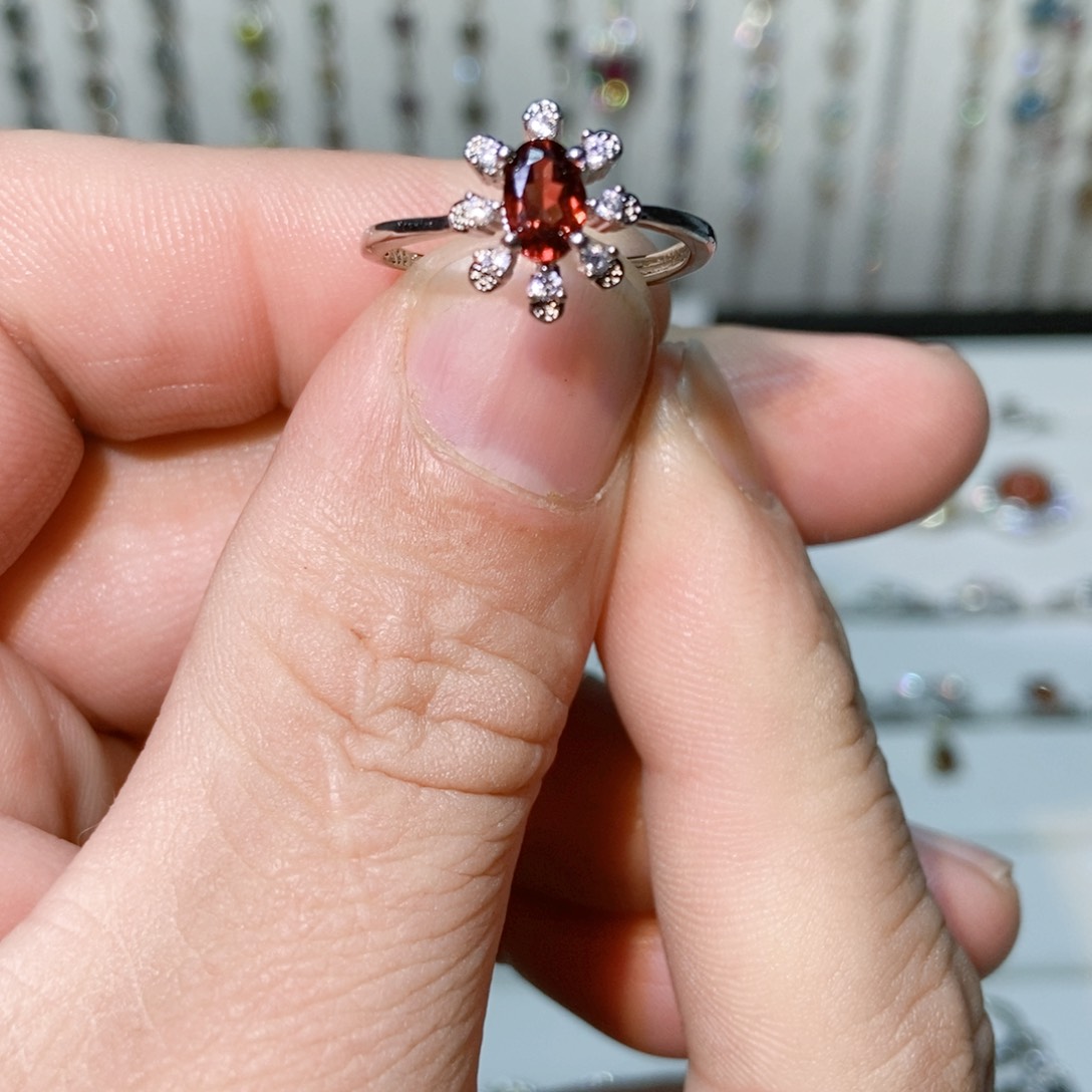 紫晶珠宝半成品银S925镶嵌