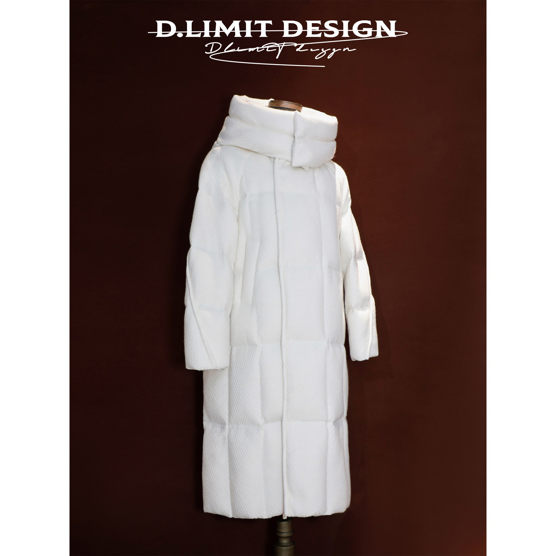 【D.Limit design】羊毛软糯云朵感长款连帽鹅绒服DLCYH072