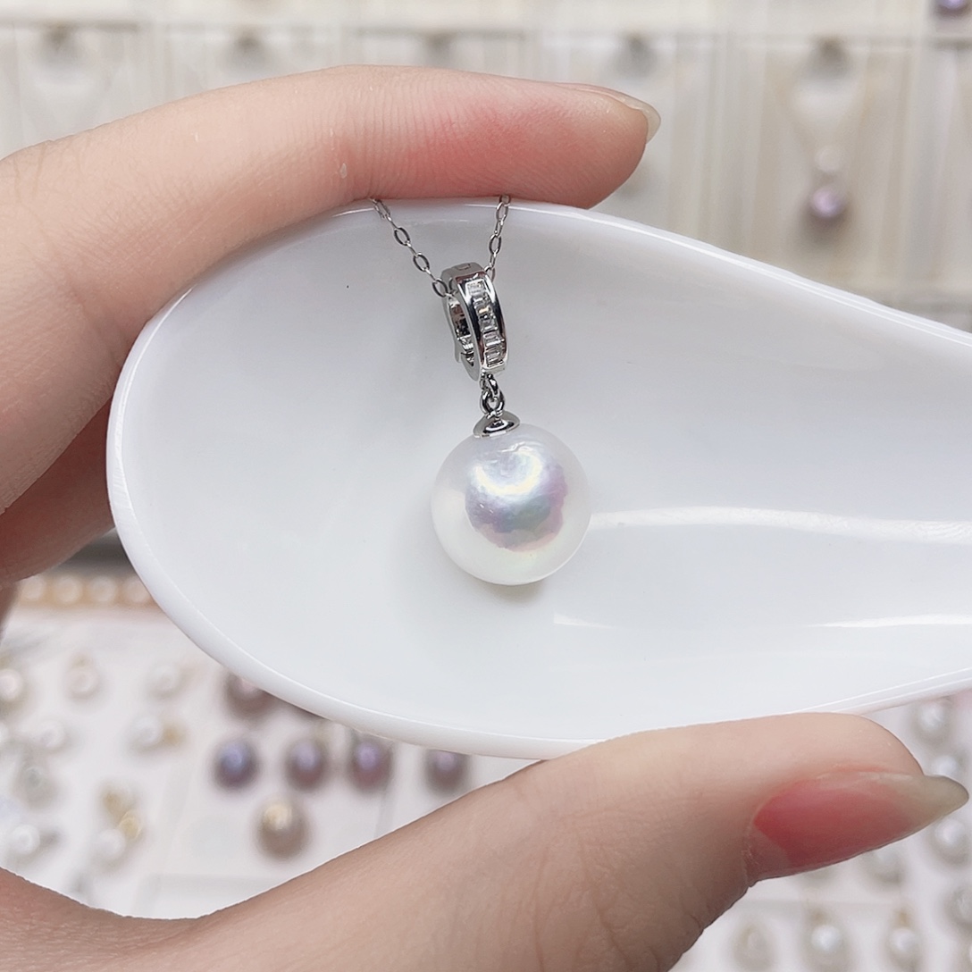 淡水珍珠吊坠(赠链)合金