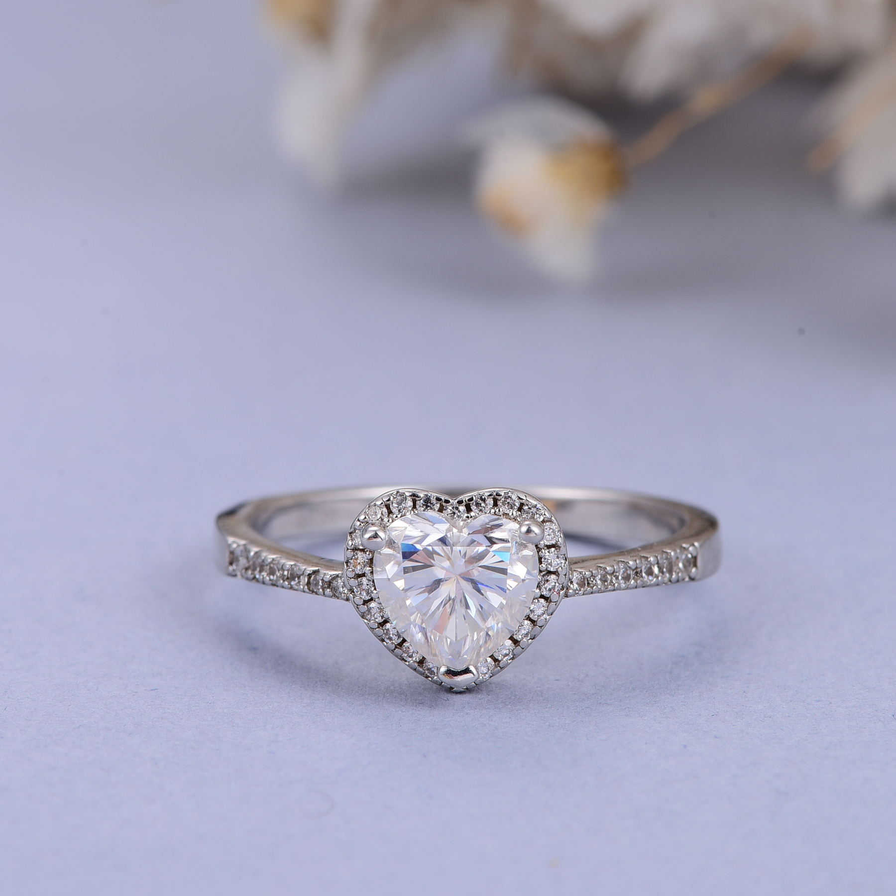 【挚爱永恒】女款一心一意 1.0ct 戒指