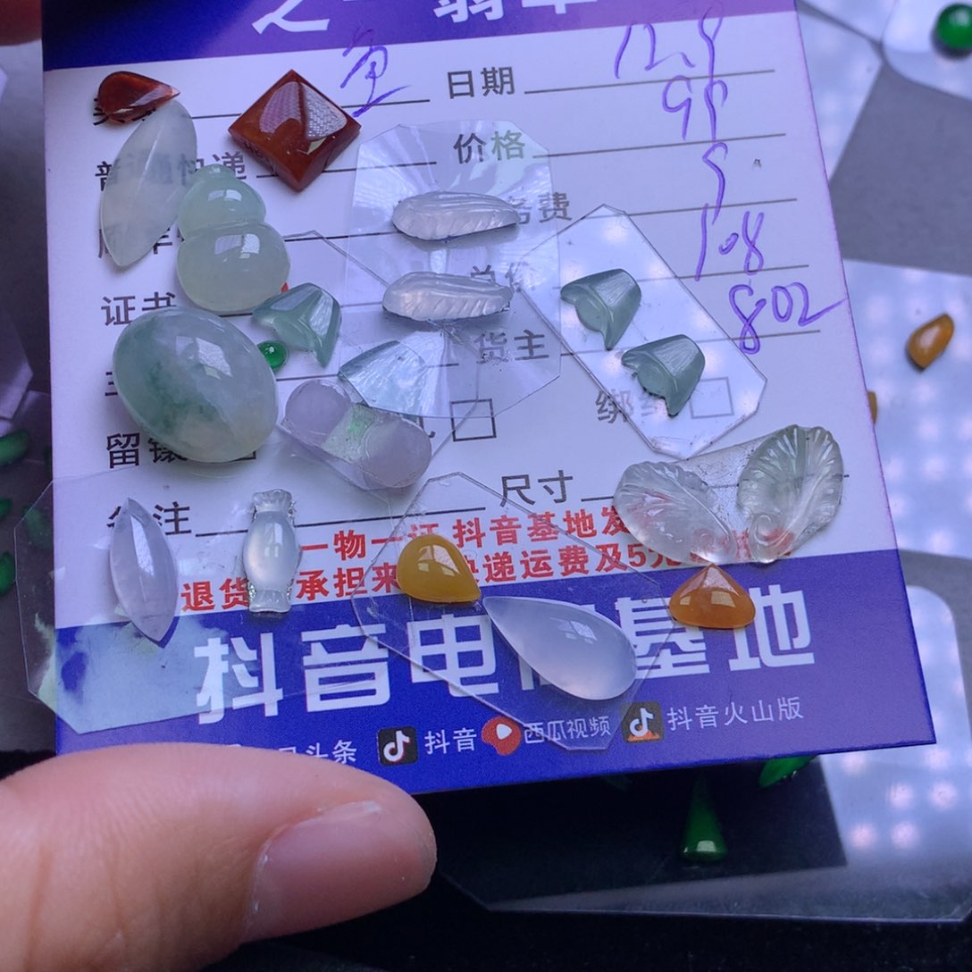 颈饰未镶嵌翡翠鱼*