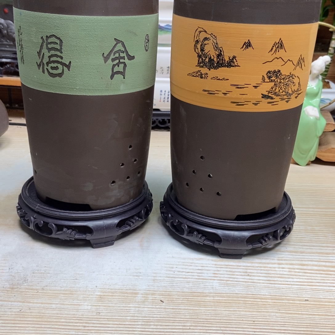 瓷片陶瓷花盆陶瓷艺术