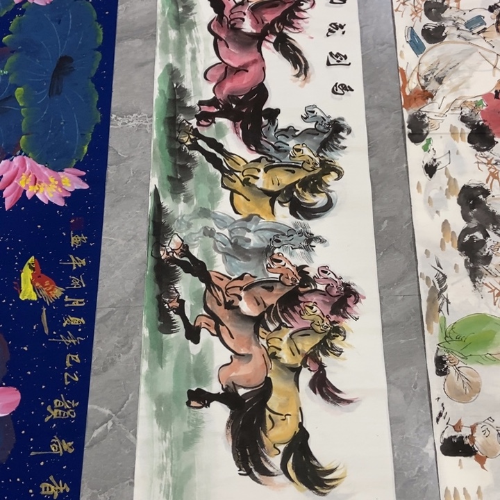 枕书斋画廊的直播间