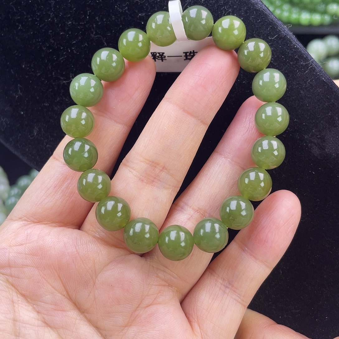 和田玉未镶嵌手链9