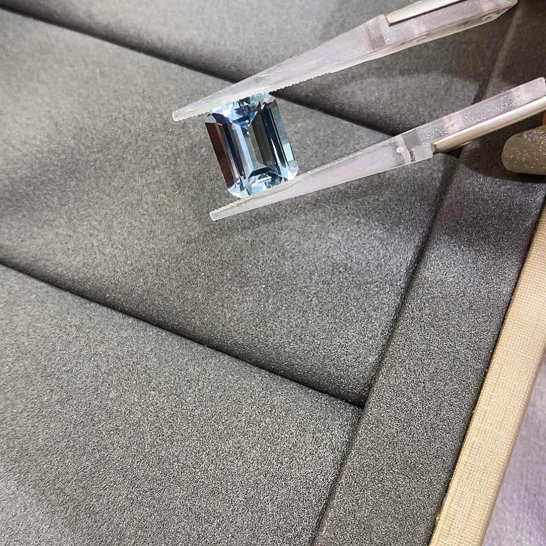 海蓝宝石裸石未镶嵌天然圣玛利亚海蓝宝2.83克拉