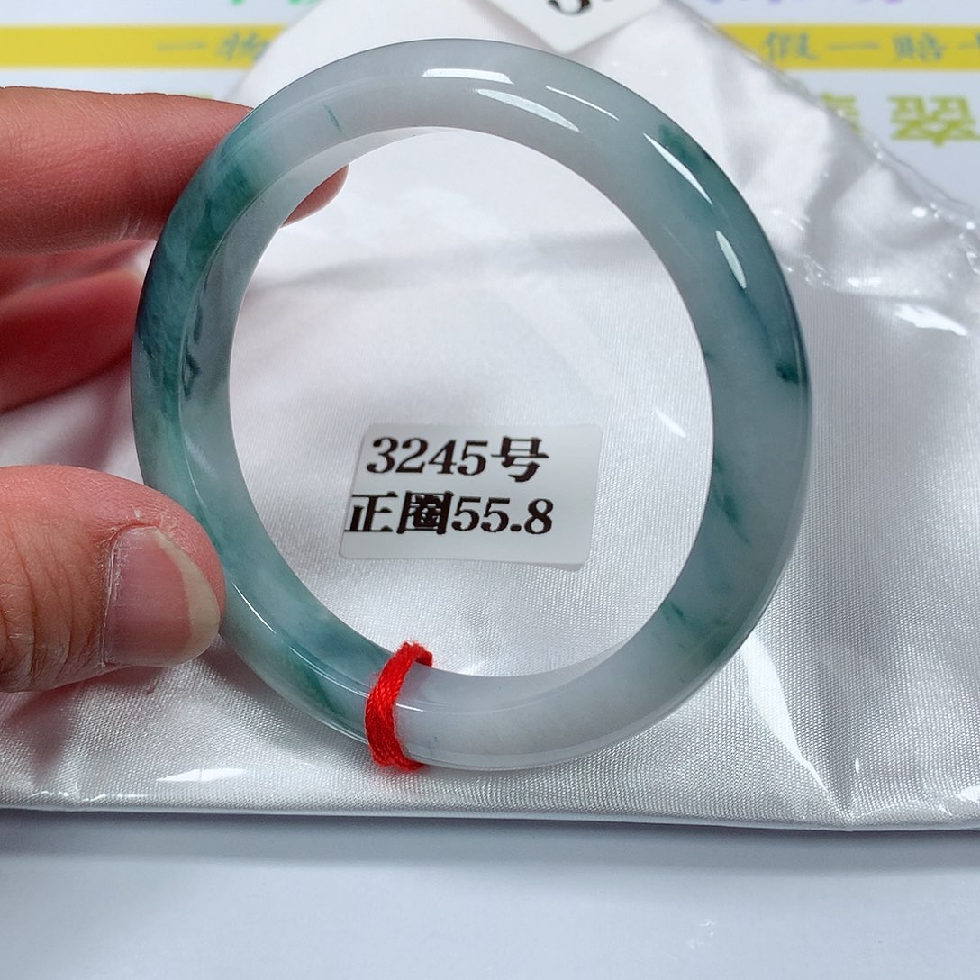 【闪购商品】翡翠手镯未镶嵌木* 3245号