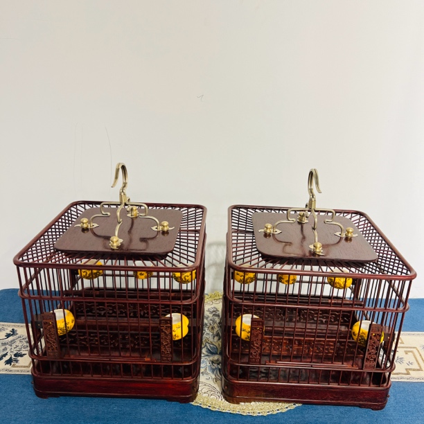 甜甜家小叶紫檀鸟笼子