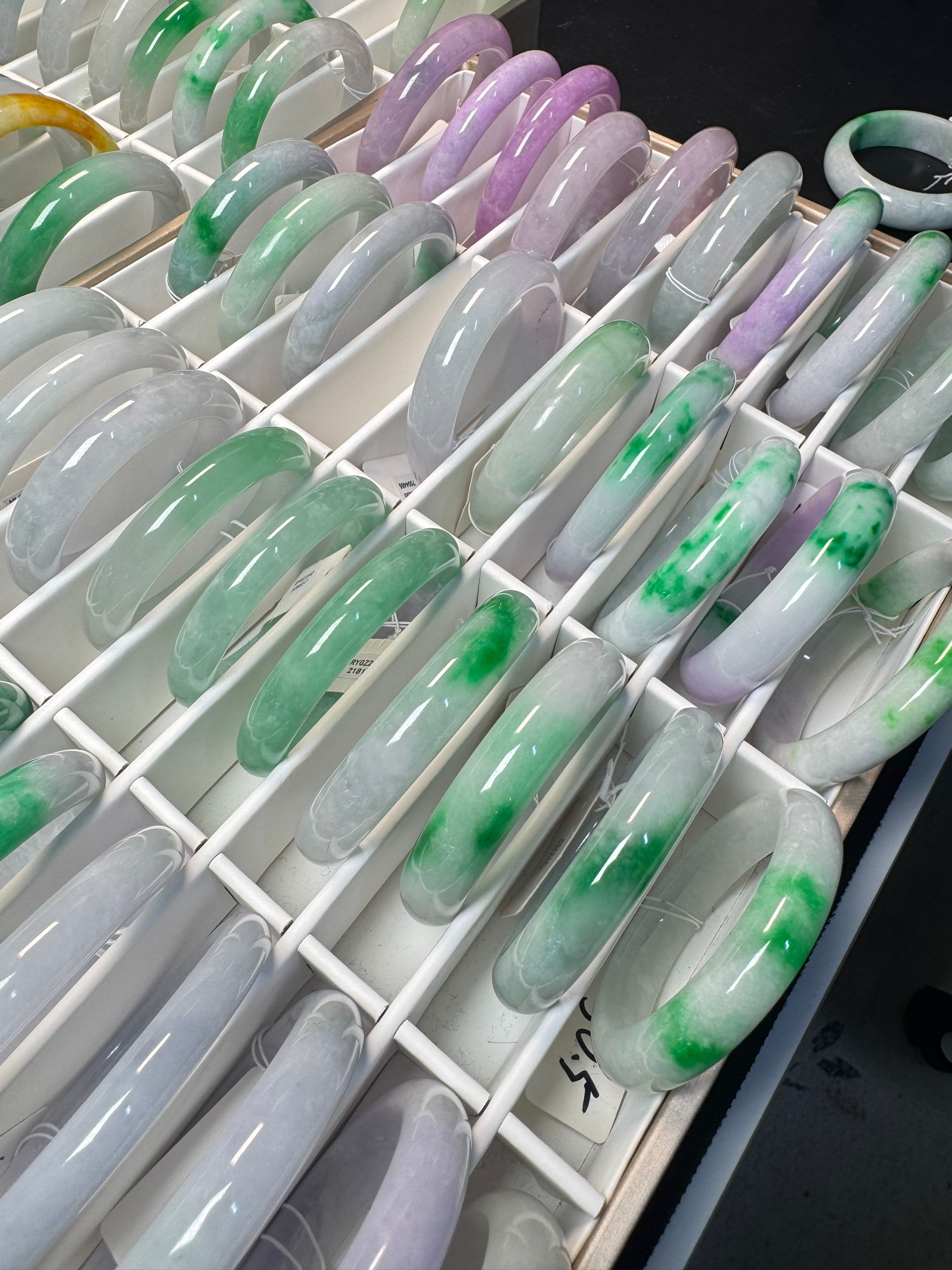 1700美人冰飘花绿飘花素圈女神生日礼物送长辈