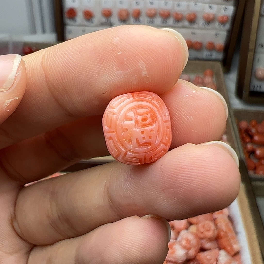 银S925深水福牌天地孔干净