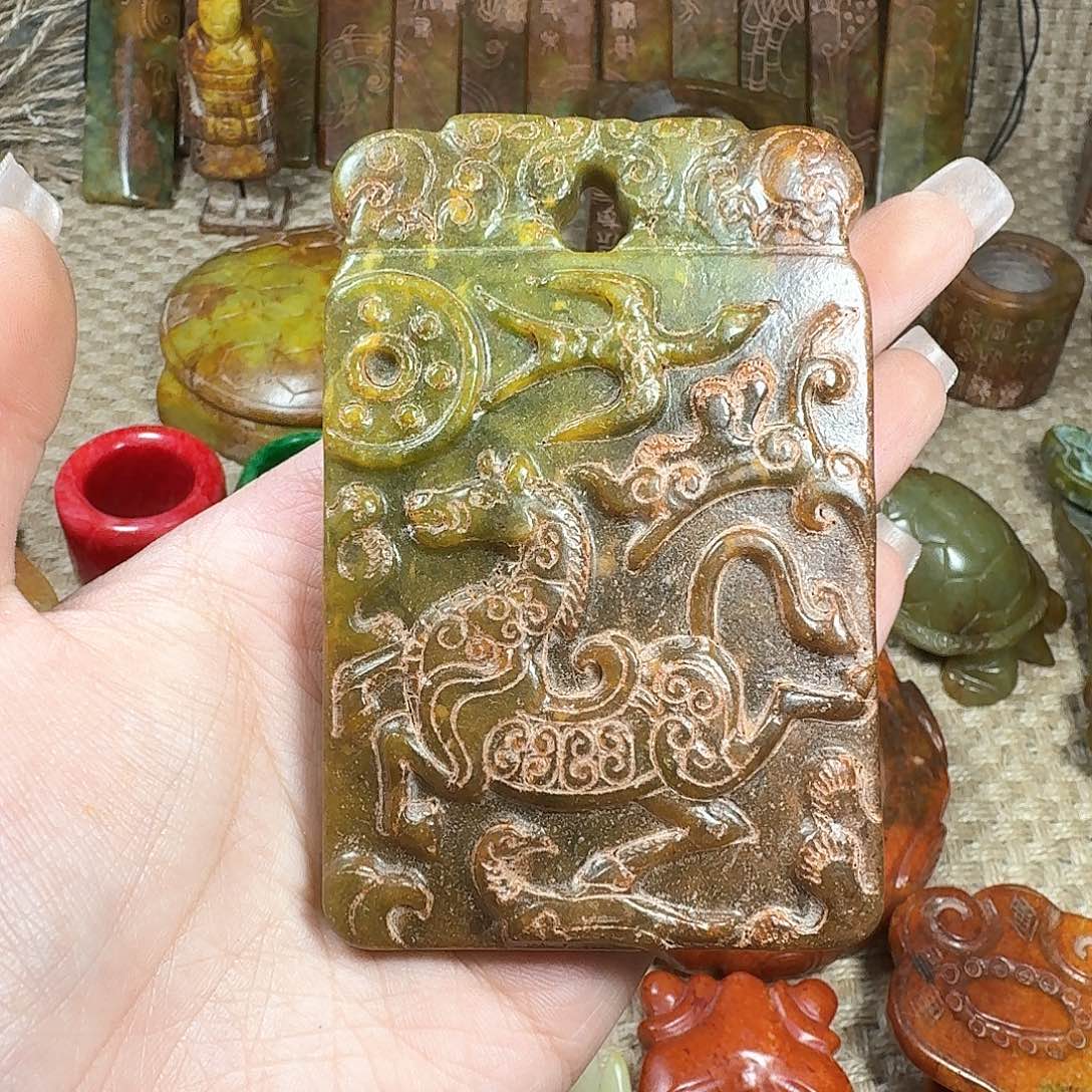 白玉菩提吊坠挂件