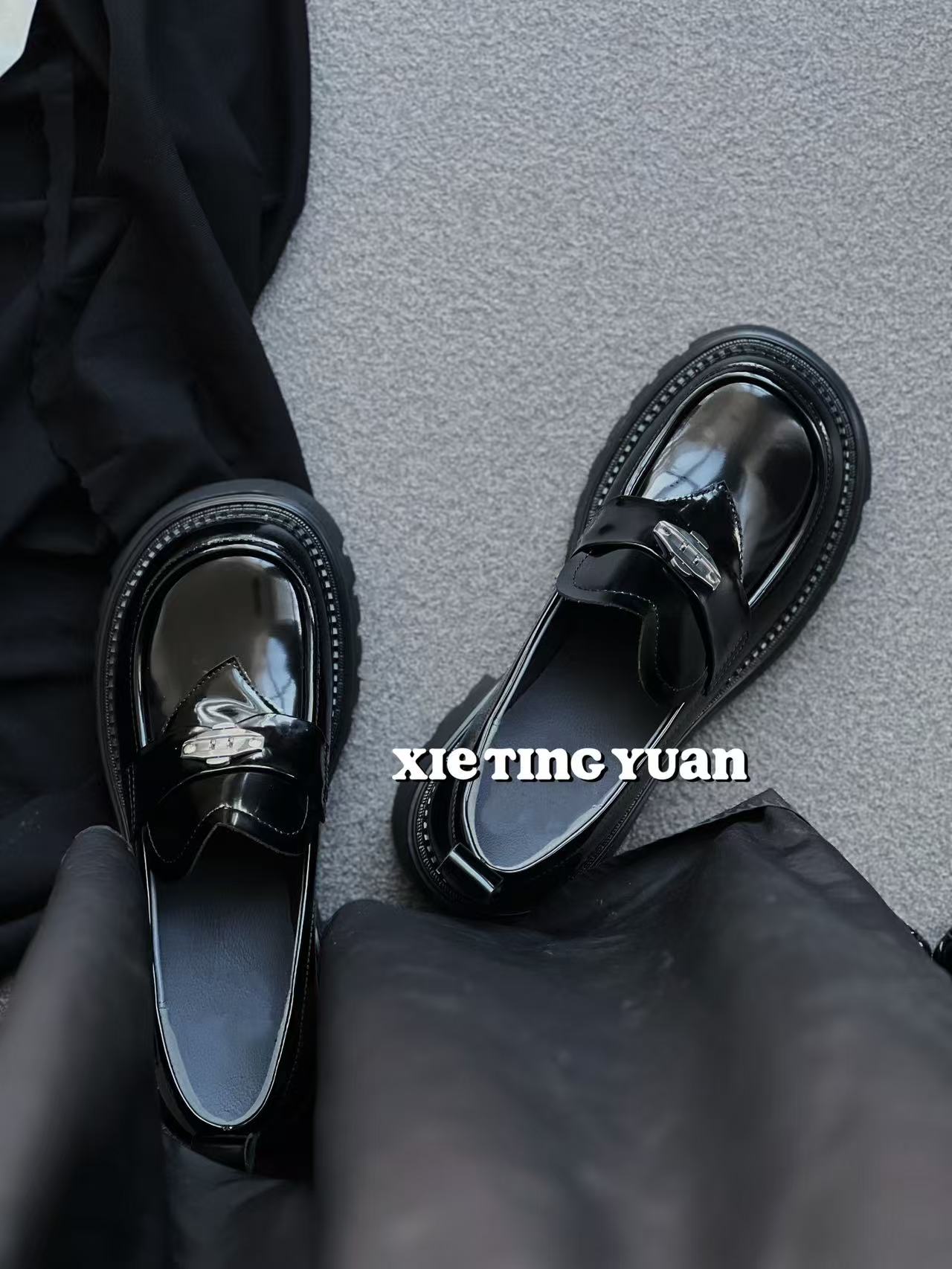 微瑕~手工真皮复古乐福厚底松糕单鞋小皮鞋女5151