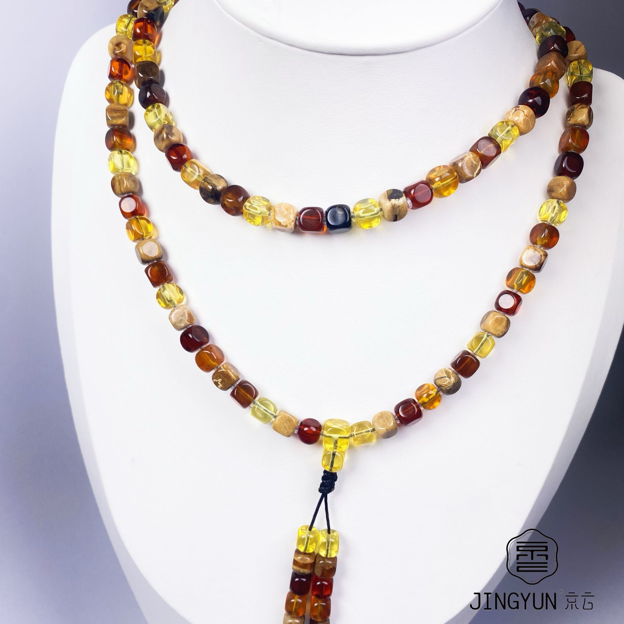 多宝方糖108项链颈饰妈妈链琥珀108新品上新