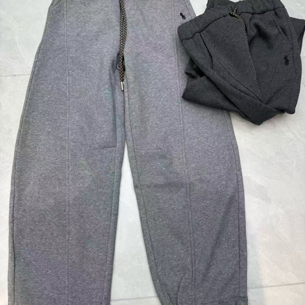 （裤长101）99105弯刀卫裤冬加绒加厚新款宽松直筒休闲阔腿运动裤