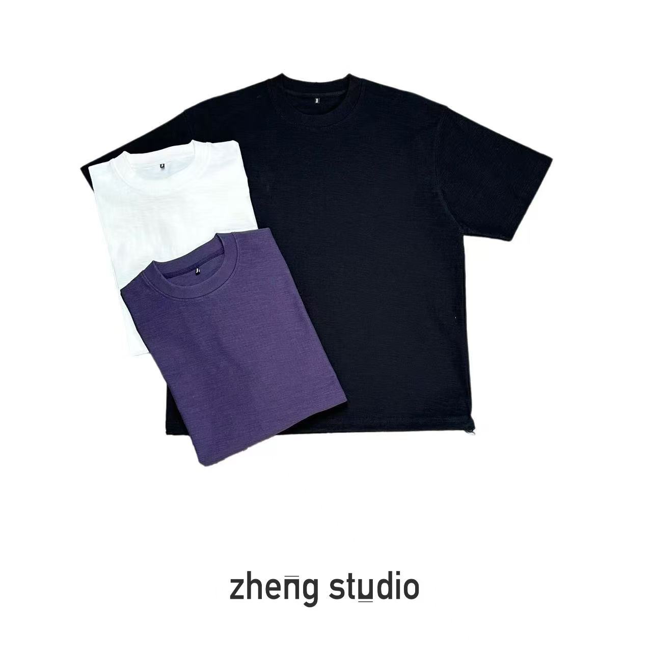 #9790 天竺棉 下摆抽绳 短袖