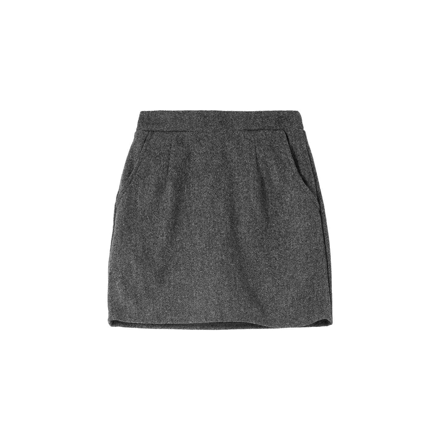 李大琪【小A半裙】气质深灰色小A版松紧腰包臀裙一步裙短裙