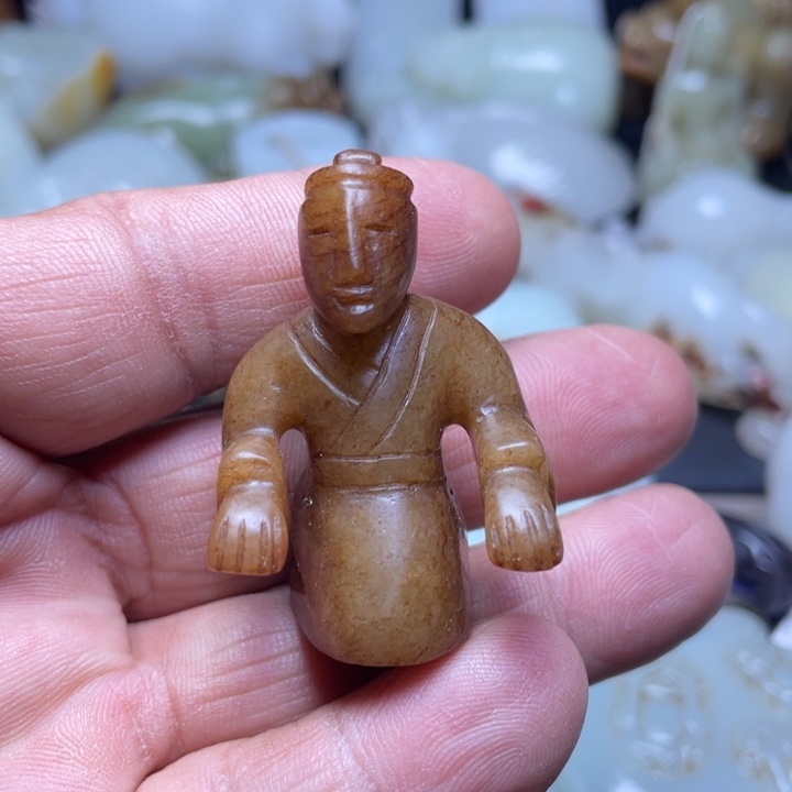 和田玉吊坠(不含链)未镶嵌