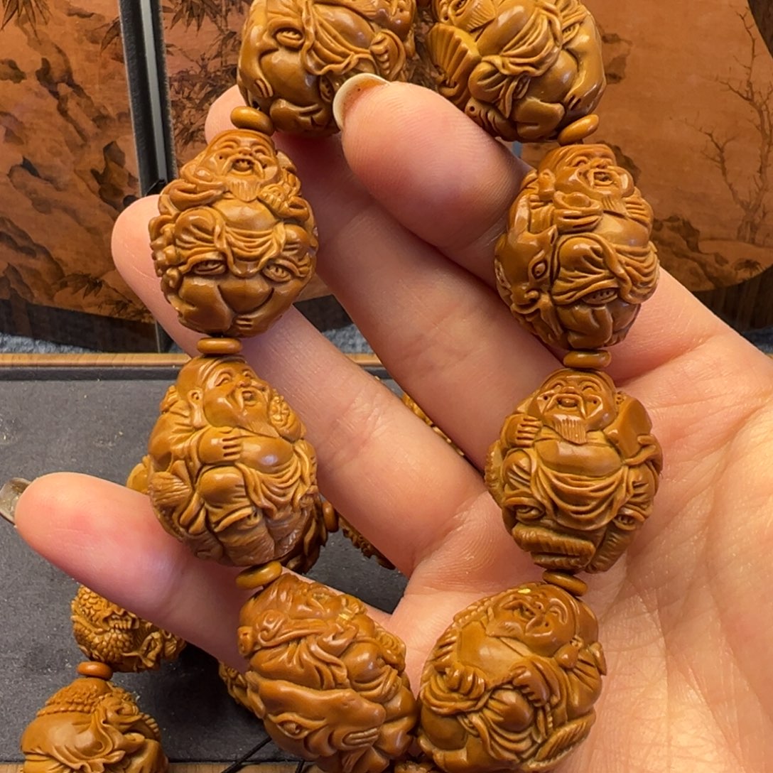 橄榄核手串/手链骑兽财神