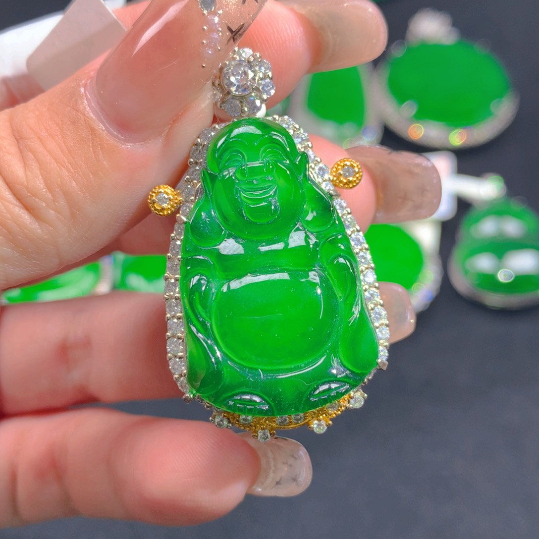 翡翠颈饰银S925镶嵌11111111111