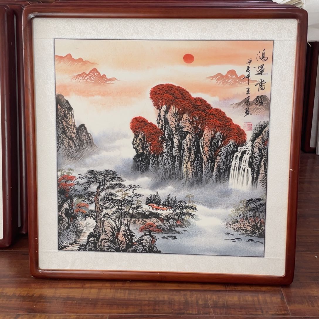 国画带框尺寸63*63厘米