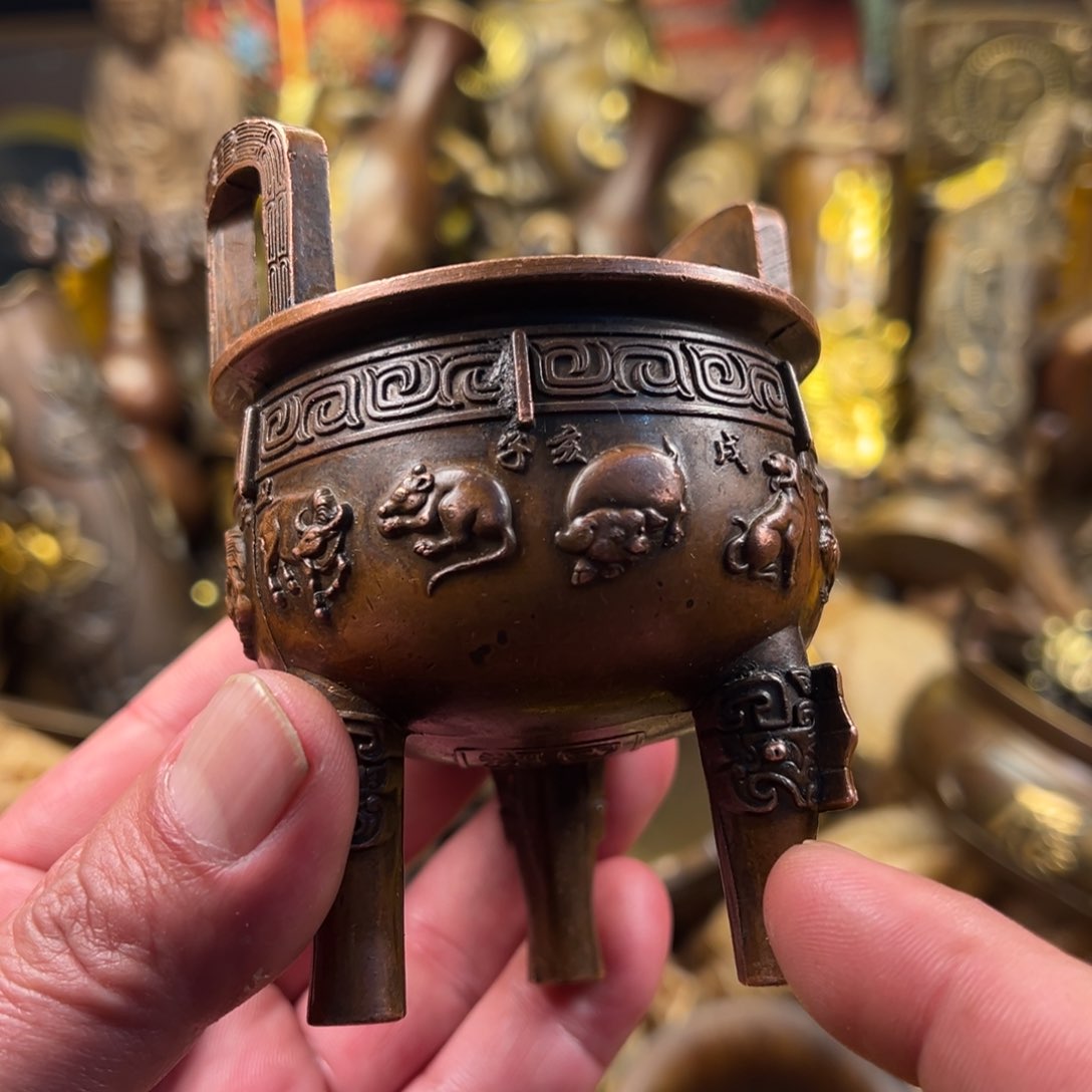 茶壶香炉铜器摆件