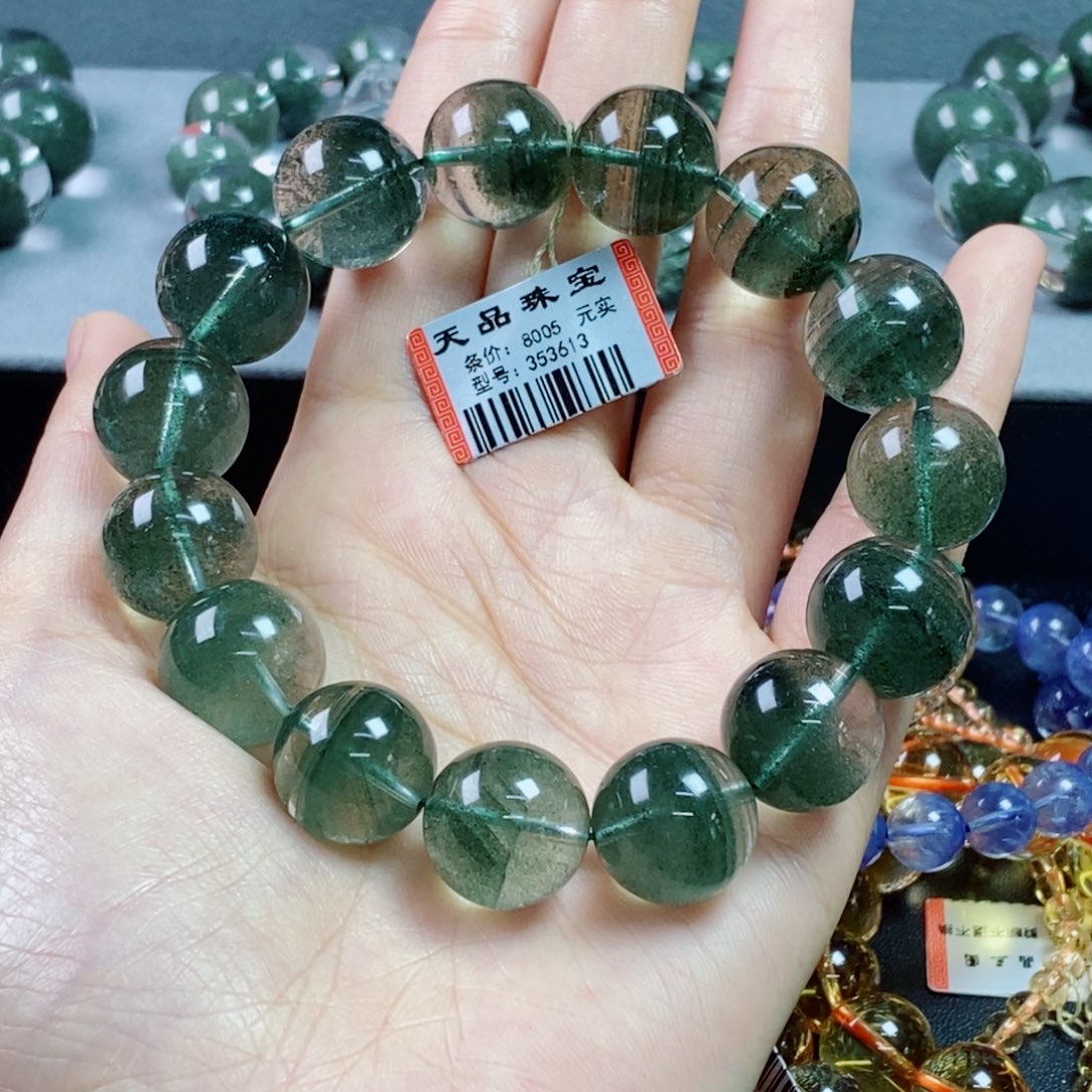手链未镶嵌水晶王**，绿幽灵353613