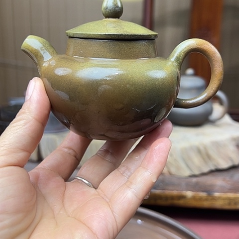 戬谷龙窑柴烧茶壶3