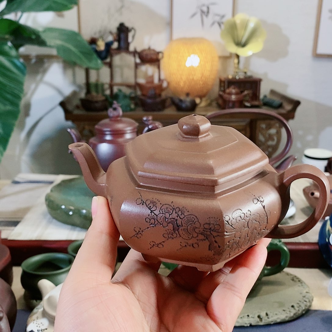 紫砂茶壶宜兴紫砂壶甩出