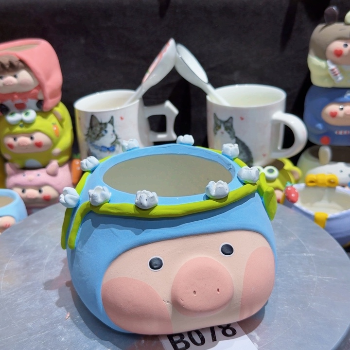 陶瓷微瑕可爱多肉花盆