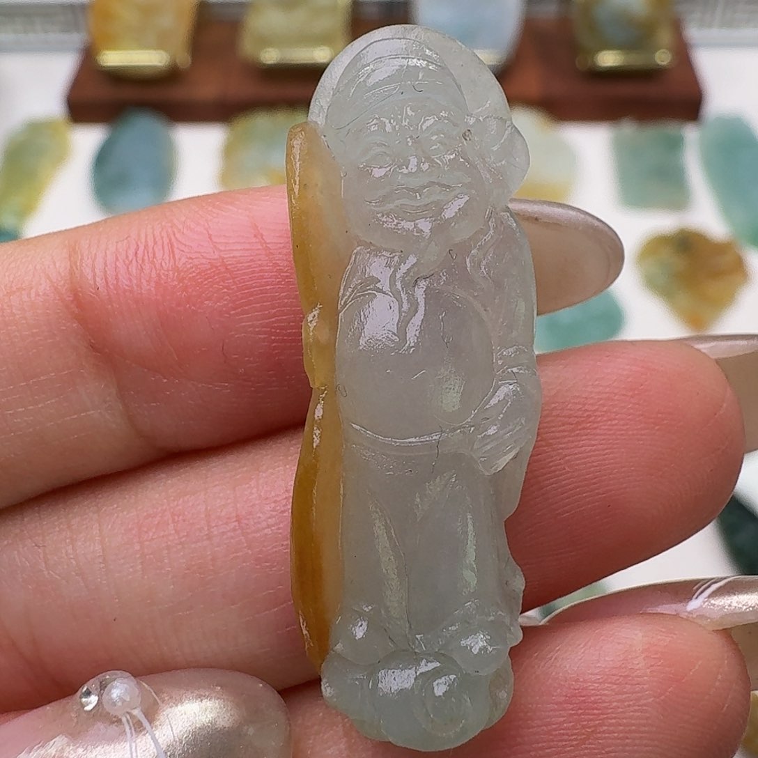 定制翡翠未镶嵌财神