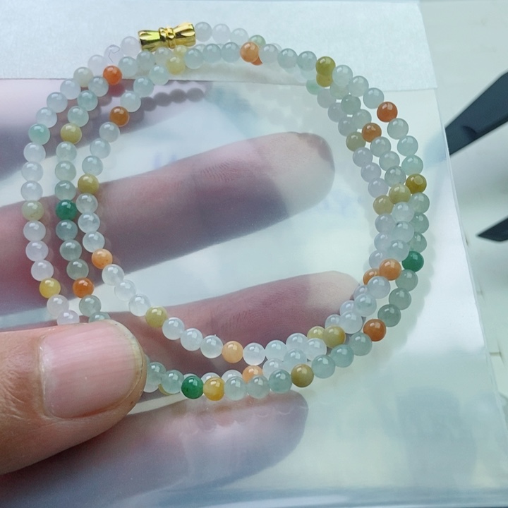 定制翡翠未镶嵌开**好项链