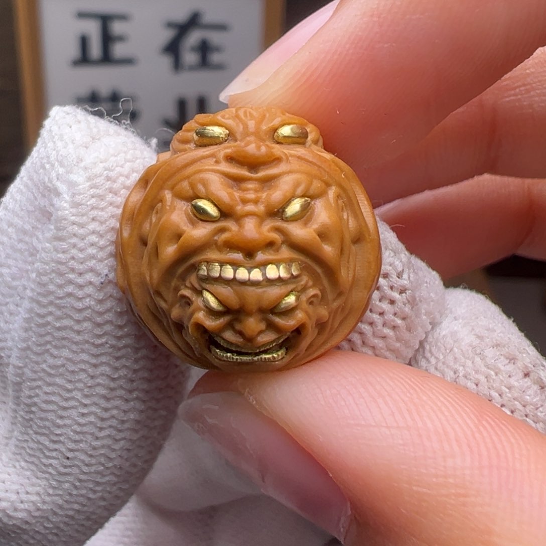 猴头核桃把件镶嵌款套娃18➕尺寸全品有正常封口线