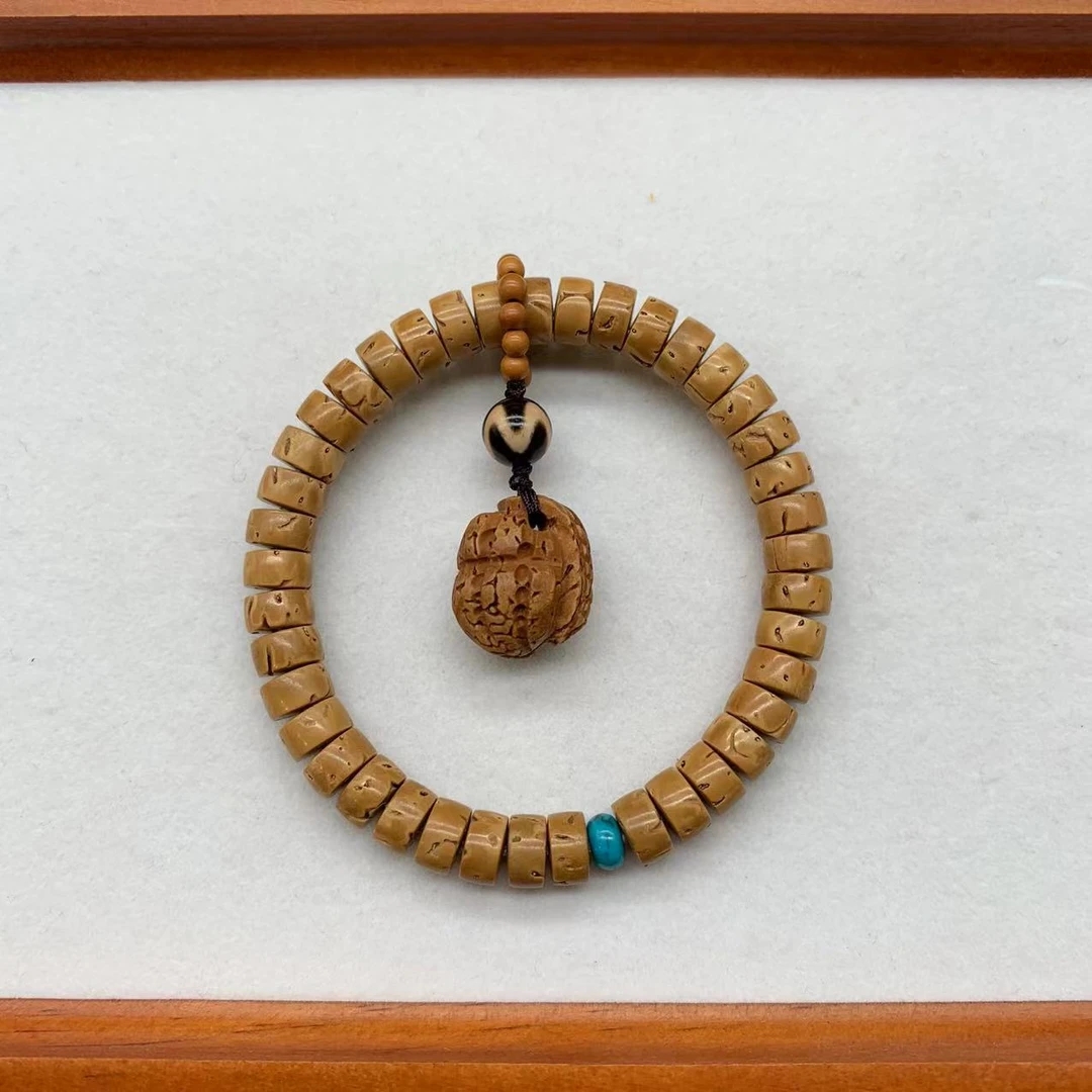 【花生满堂】实心桃核桃枭平安护身手串手持 油性好手感好嘎嘎好盘