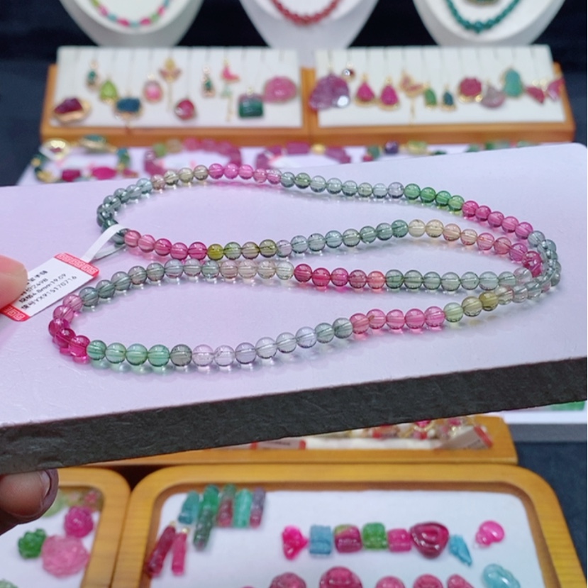 【闪购商品】碧玺碧玺m未镶嵌彩虹手链