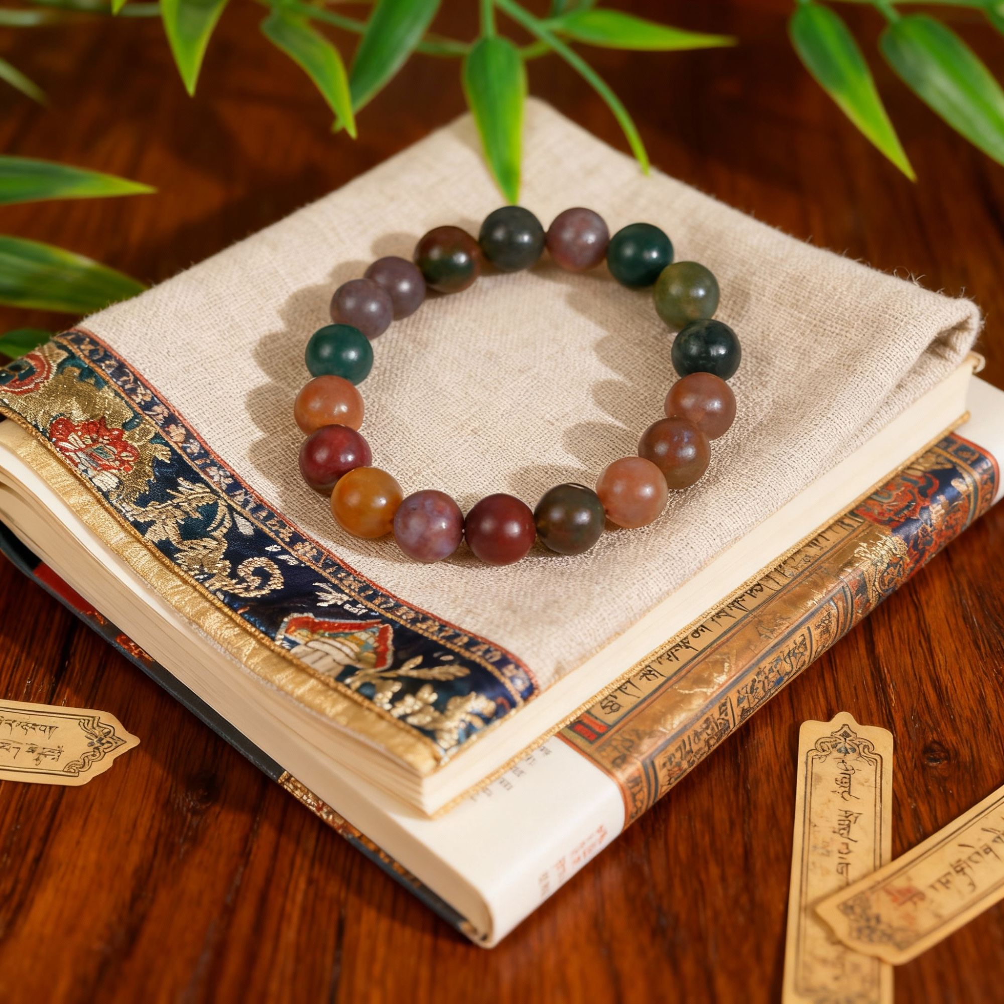  保真天然磨砂玛瑙多宝手串多样性发其一MN358