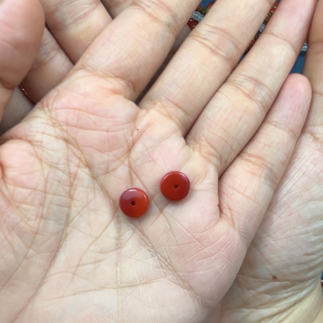 南红玛瑙未镶嵌颈饰推*