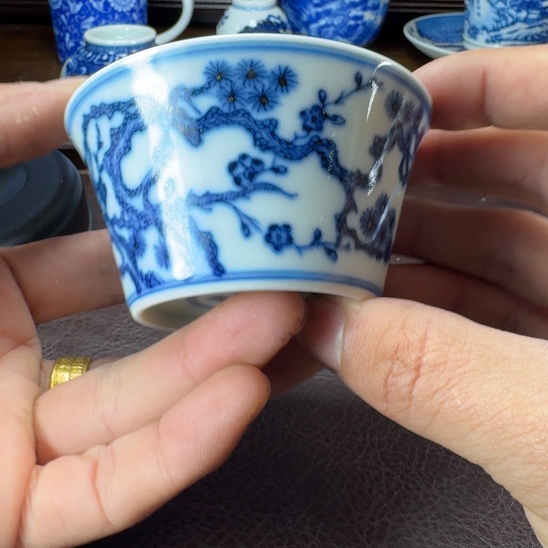 s***.瓷片当代景德镇陶瓷手绘茶具