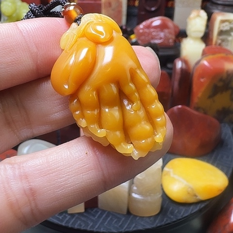 寿山石黃色芙蓉石