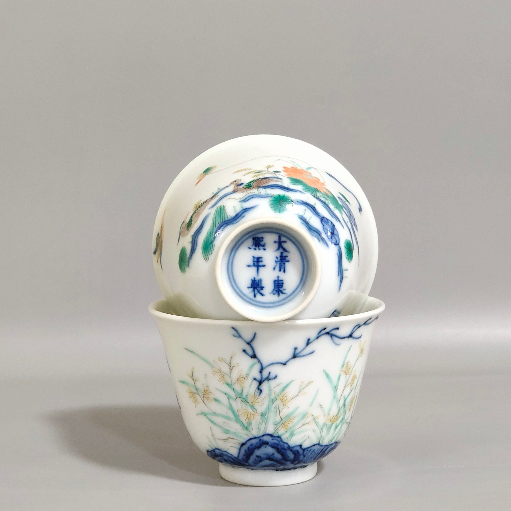 十二花神杯，高4.8公分，口径6.5公分