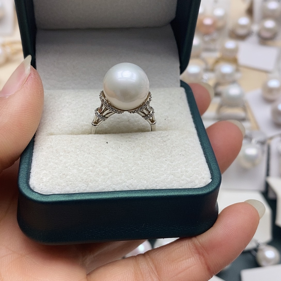 银S925镶嵌淡水珍珠颈饰