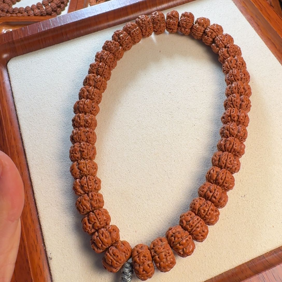 金刚菩提把件至*宝飞碟梅花双龙13.5