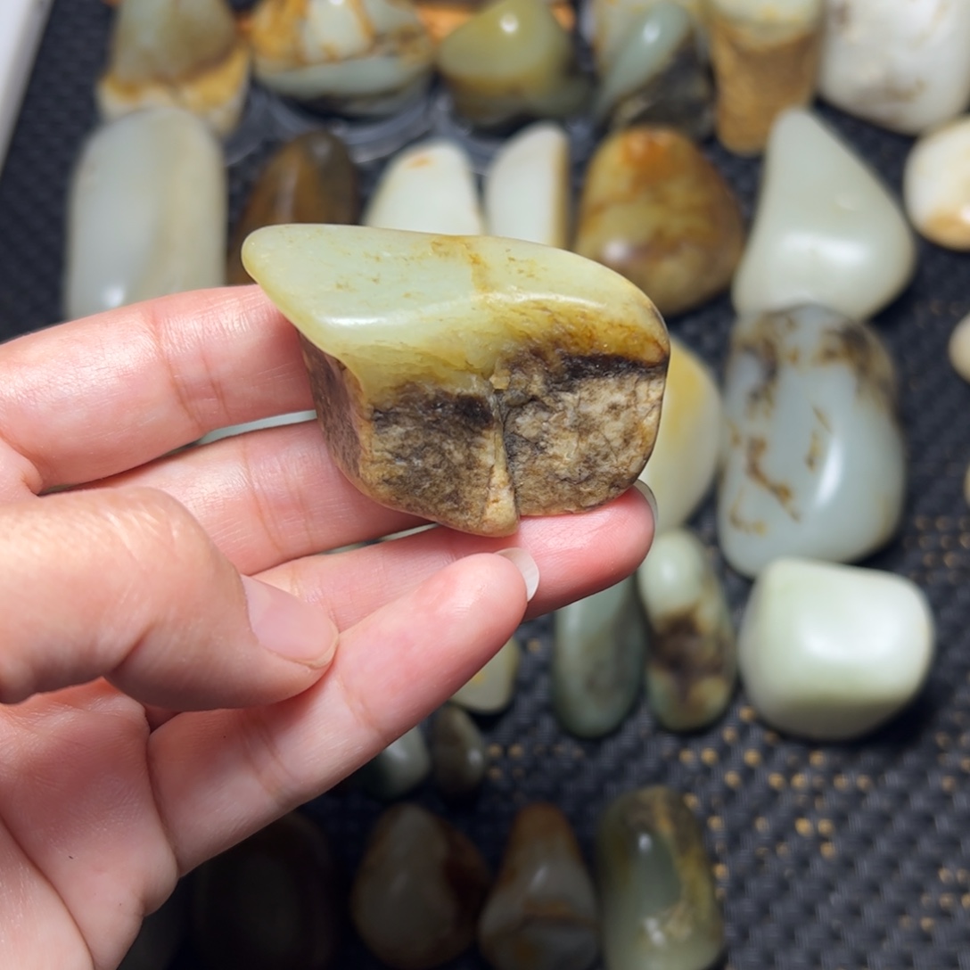 和田玉未镶嵌挂件A14