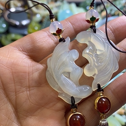 岫玉钥匙扣未镶嵌