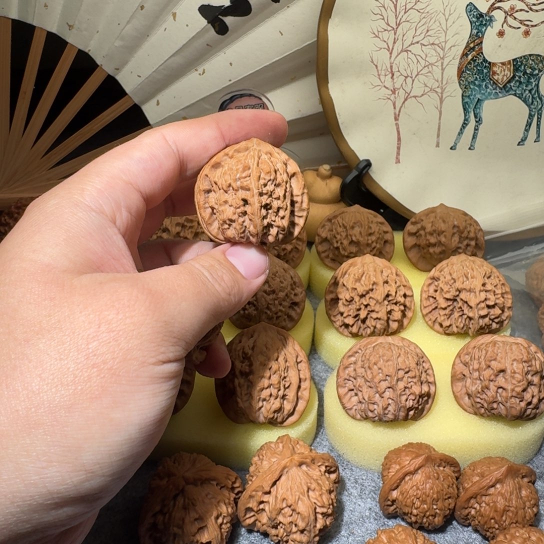 不***李吊坠文玩核桃39三角