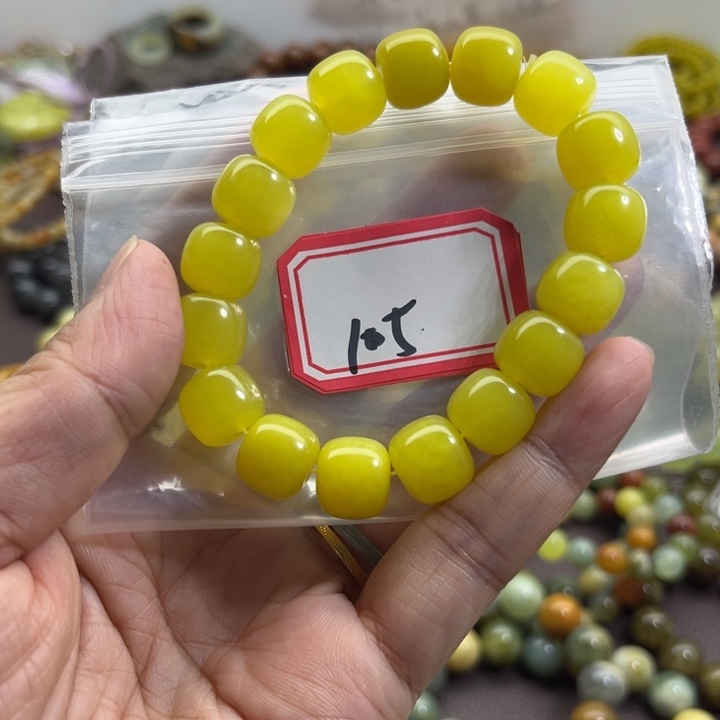 蛇纹石玉未镶嵌手链