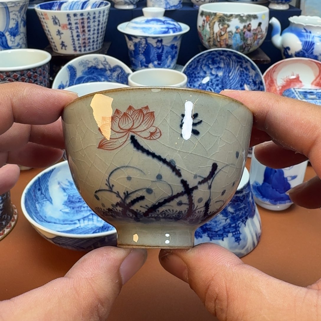 杯子景德镇全手工手绘陶瓷