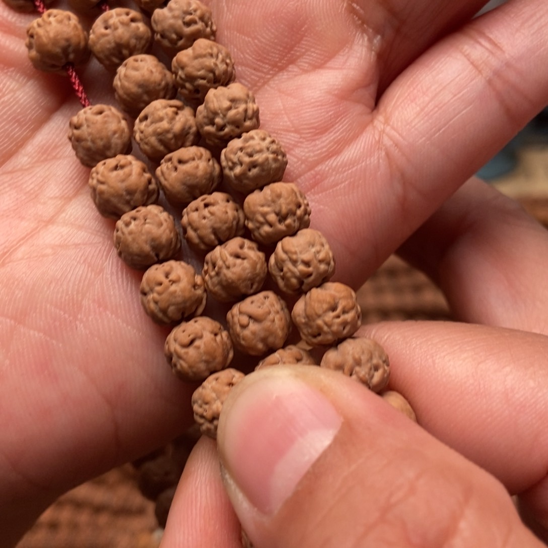 金刚菩提手串饼****蛋高定佛手7