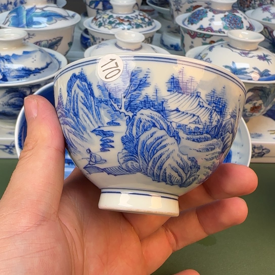 彦祖纯手工手绘茶具170